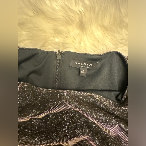 Halston Heritage black and gold glitter dress - Picture 3 of 4